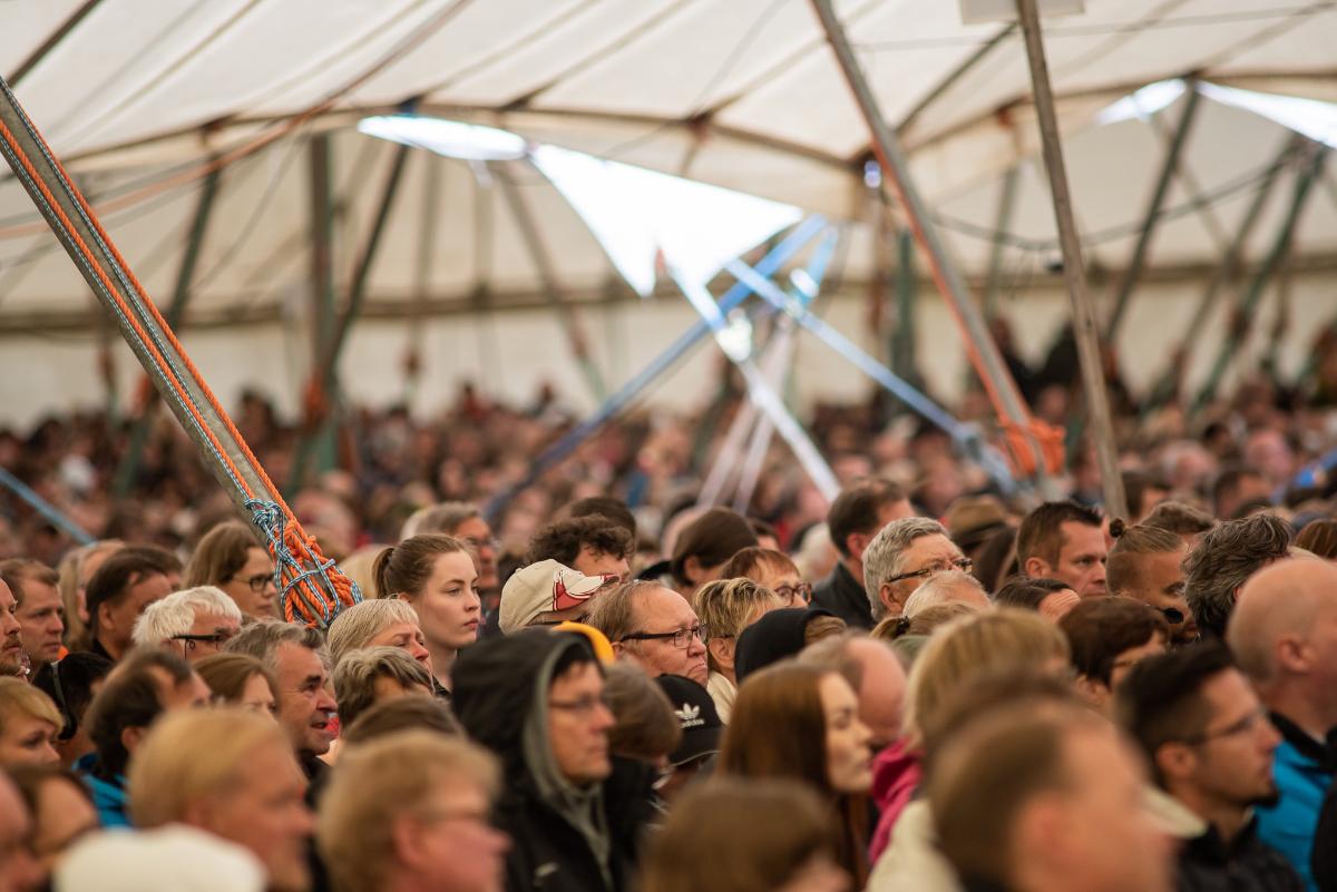 Helluntaiherätyksen juhannuskonferenssi pidetään vuosittain Keuruulla. Kuva tapahtumasta on tältä kesältä 2018.